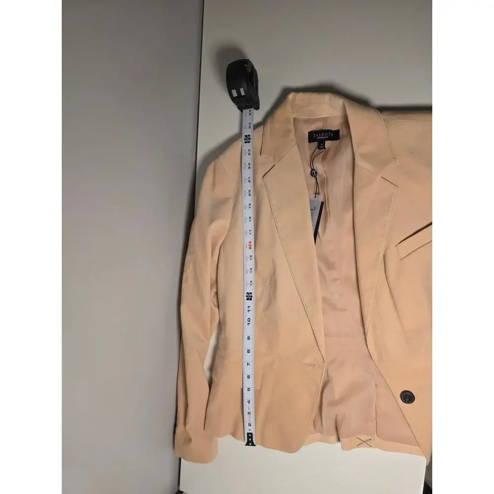 Talbots Women's 14 NWT Pink Blazer Jacket Career Office Business Classic Chic - Picture 7 of 8